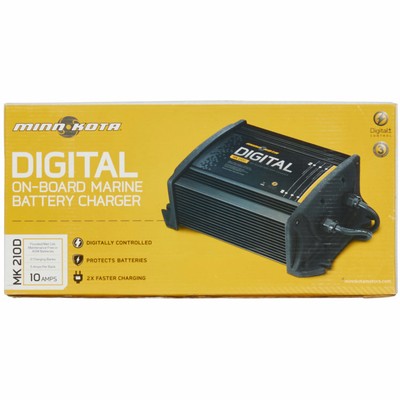 Minn Kota MK-210D Digital On-Board Marine Boat Battery Charger 12V 2 Bank 5 Amp