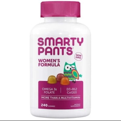 SmartyPants Women's Formula Multivitamin + Omega 3 240 Adult Gummies Exp-04/25