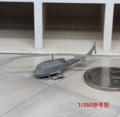 1/350/700 resin Fighter UH1 Huey Helicopter Aircraft  plane model  3D printed 