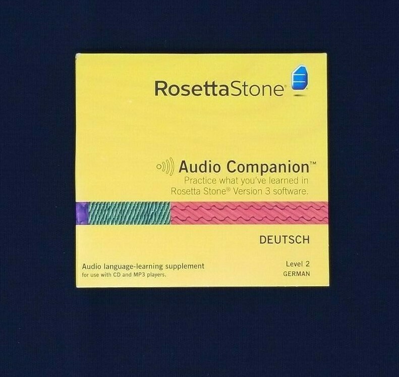 ROSETTA STONE VERSION 3 DEUTSCH LEVEL 1 & 2 GERMAN SOFTWARE & AUDIO COMPANION