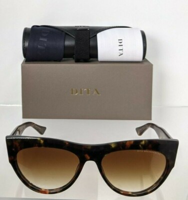 Pre-owned Dita Brand Authentic  Sunglasses Braindancer Dts525-58-02 Tortoise Frame In Gray