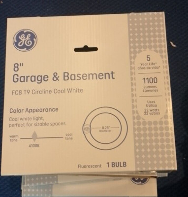 GE 8 Inch 22 Watt Circline T9 Fluorescent Lamp - Cool White - FC8T9/CW
