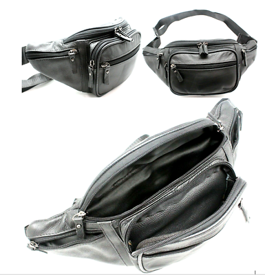 Large leather fanny pack sale