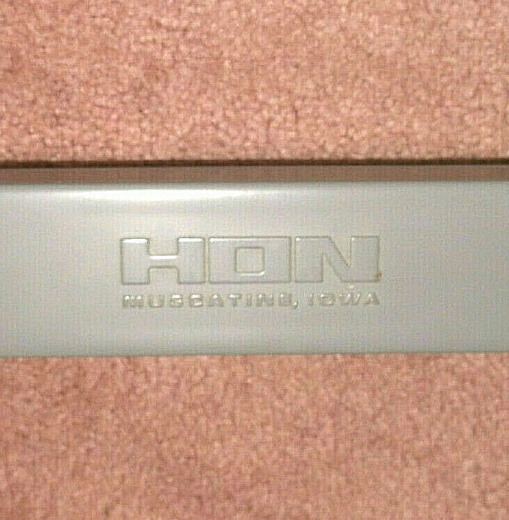 Vintage HON Typewriter Stand Industrial Age Metal Wheeled Rolling *Local Pickup*