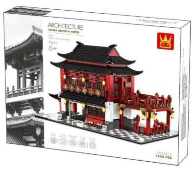 Wange 6312 Chinesisches Hotel Klemmbausteine Haus Gebäude Architektur Modell NEU