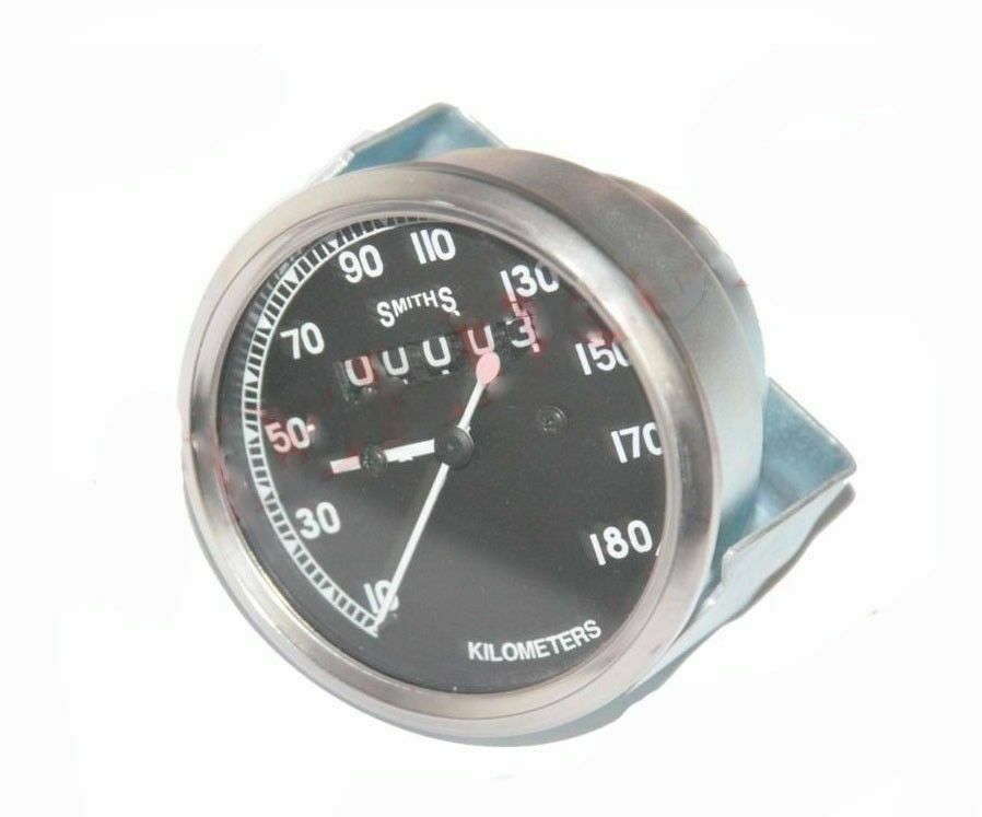 For Norton Royal Enfield BSA Smiths Replica Speedo 0-180 Kmph Black Faced 