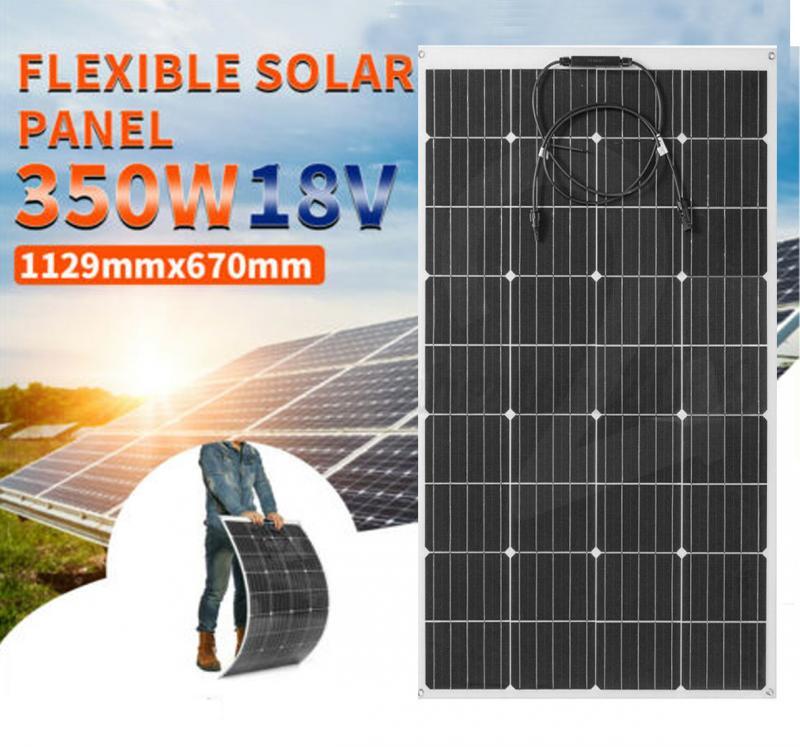 200-350W  18V Flexible Solar Panel Battery Charger Kit Car Camping DIY RV Marine