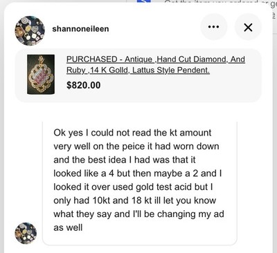 Item photo(s) from verified buyer