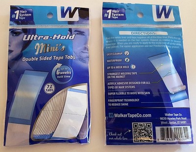 Walker Ultra Hold Tape Mini's Double Sided Tape 72 Tabs Wig, Toupee, Hairpiece