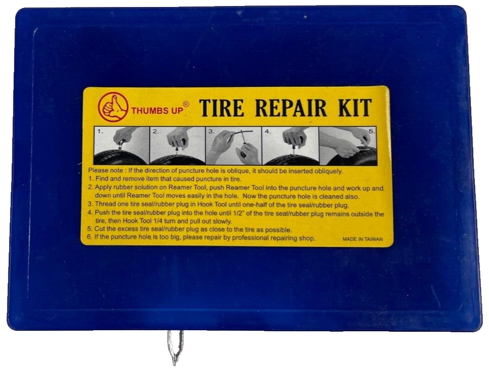 TTLREP Bike It Tubeless Tyre Repair Kit Damaged Storage boxes