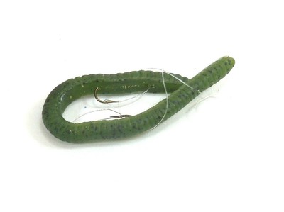 6/" Laser Tail Worm with Glow Curl Tail Bass /& Walleye #6PLT-25P Pack of 25