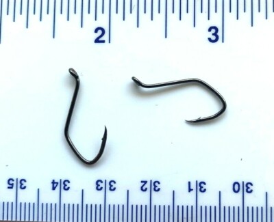 100 Matzuo 141010 Black Sickle Octopus Fish Hooks size 4 - 100 hooks