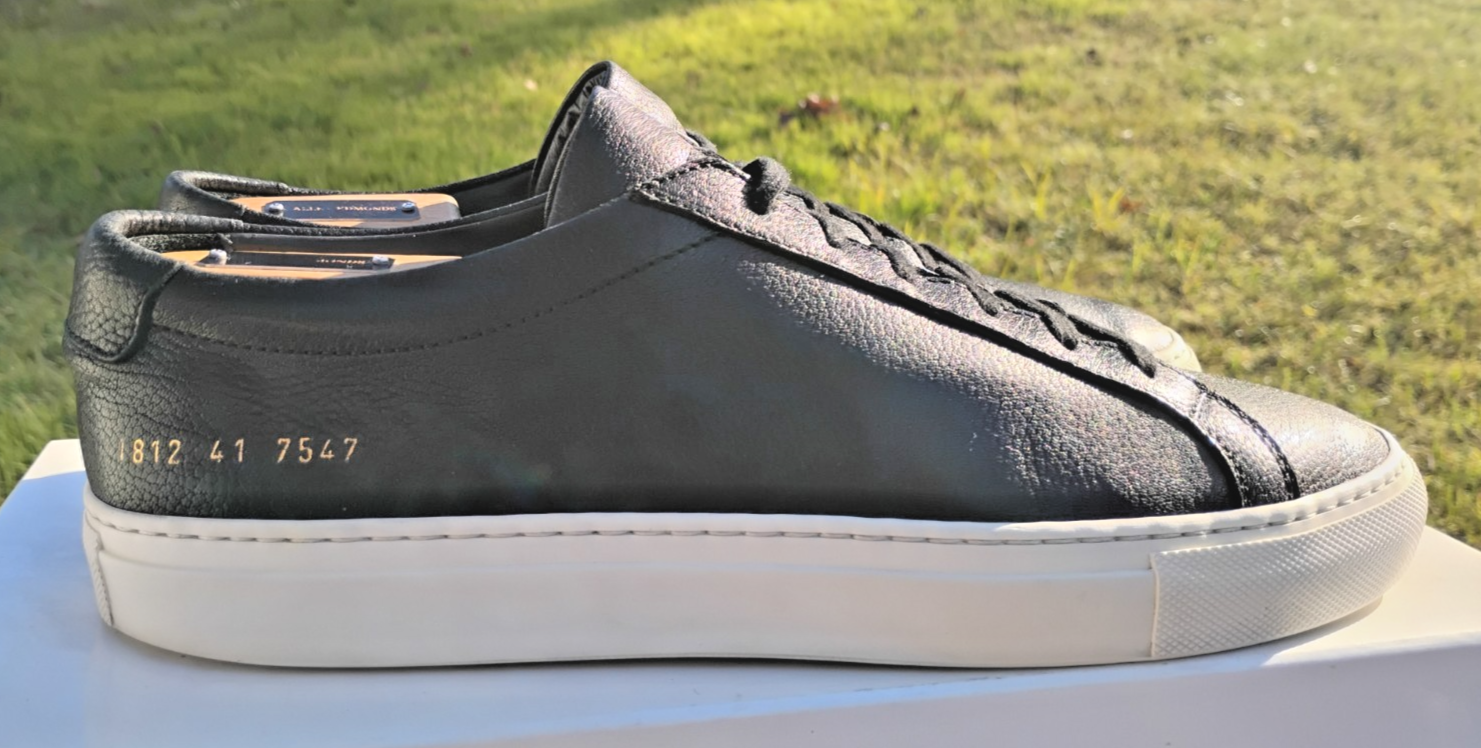 Common Projects Achilles 8/8.5 US 41 EU Mens Low Black 1812 w/ COA