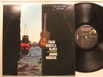 Jimmie Rodgers LP Zug Pfeife Blues (1983) Auf Rca - NM/VG+ (2In Split Auf Bin