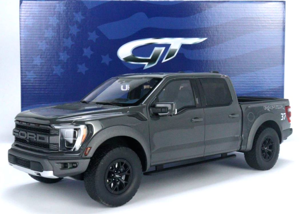 1/18 Ford F-150 Raptor Pick Up 2022 Grey Resin by GT Spirit US051 US Exclusive - Picture 1 of 9