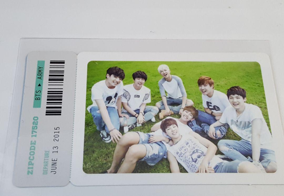 BTS 2nd muster 17520 ミニフォト　グク　JUNGKOOK BTS 2nd Muster ZIP CODE 17520 Official Mini Photo Card - V