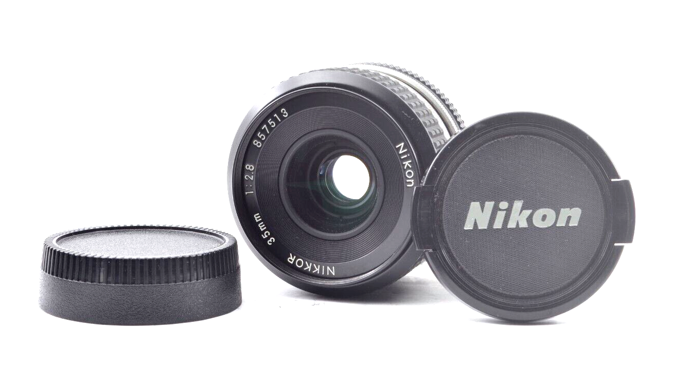 Nikon FM & Nikon Ai 35mm F2.8セット Top Mint】Nikon NIKKOR 35mm f/2.8 Ai for FG,FA,FE,FE2,FM,FM2