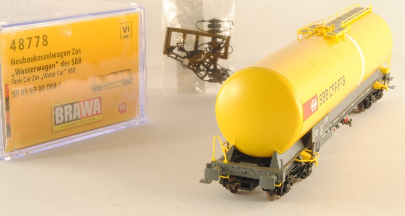 Brawa 48778 Carro cisterna SBB CFF FFS 4 assi ZAS trasporto acqua H0 1:87