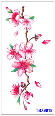 Butterfly Rose Daisy Flower Sunflower Wintersweet Chimonanthus Leaf Body Tattoos