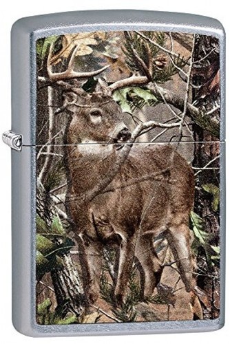 UPC 041689118297 product image for Zippo Realtree Apg Deer Windproof Lighter - Street Chrome | upcitemdb.com