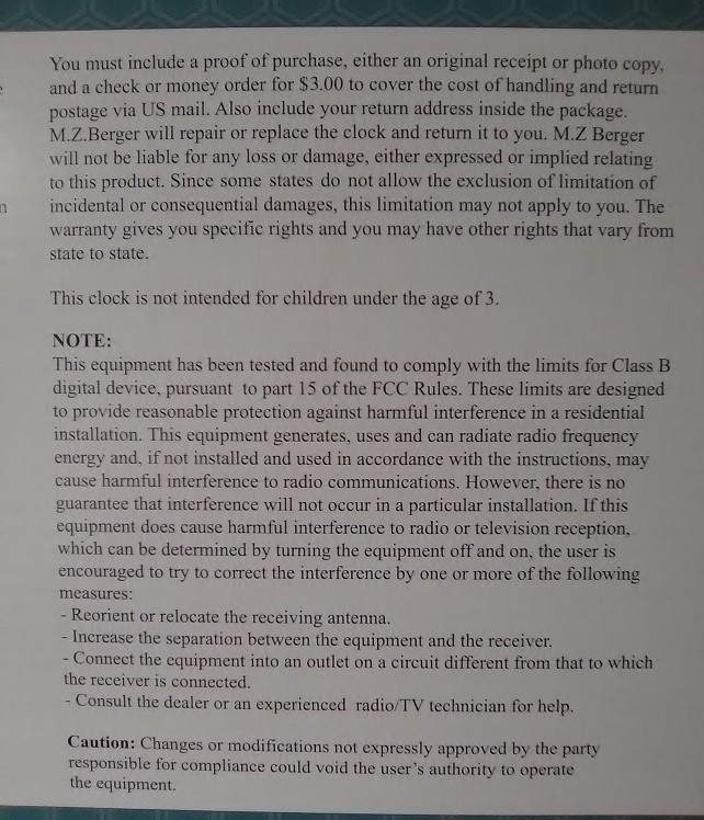 Sharp  Wall Clock Metal Hands Glass Lens Gray & Tan Gear Design