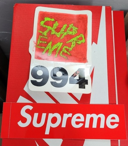 Supreme New York 994 Sticker + Supreme Red Box Logo Sticker