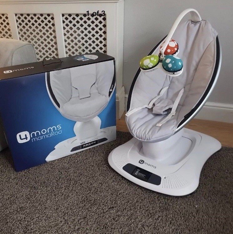 4moms Mamaroo Baby infant electric swing bouncer with box great