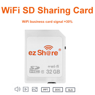 Ez Share 32GB WiFi SDHC Class 10 Memory Card S-DHC for Cameras Fast Transfer