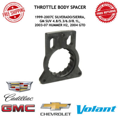 Volant Throttle Body Spacer Vortice For 99-07 Silverado/Sierra 2003-07 Hummer H2