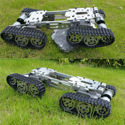 WZY569 Smart RC Tank Car Truck Robot Chassis Alloy Body Plastic