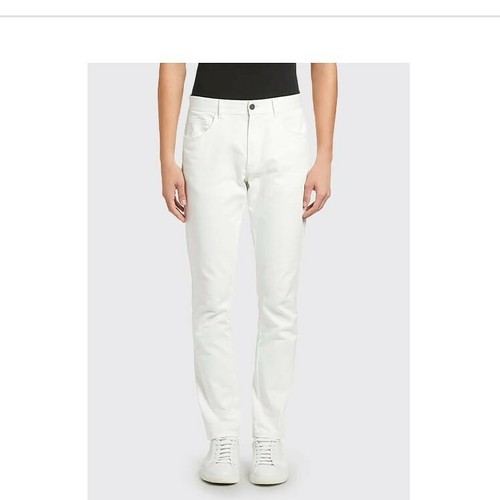 デニム・ジーパン MONCLER Woman Jeans White 2A0001454A77 001 $399 Moncler White Cotton Denim Jeans Slim Mens EU 56/40R