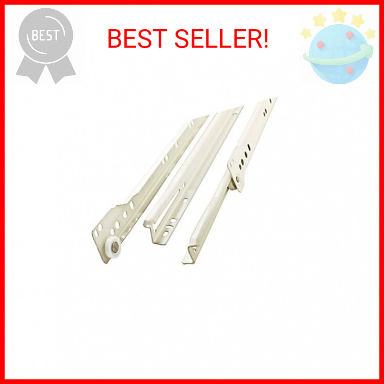 Liberty D68814C-W-TX 14-Inch Bottom Mount Drawer Slide, Whit
