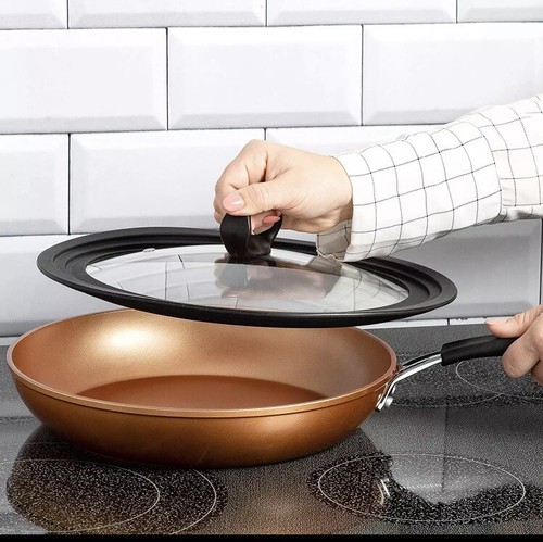 Universal Lid for Pots and Pans, Fits 9.5-Inch to 12-Inch Cookware