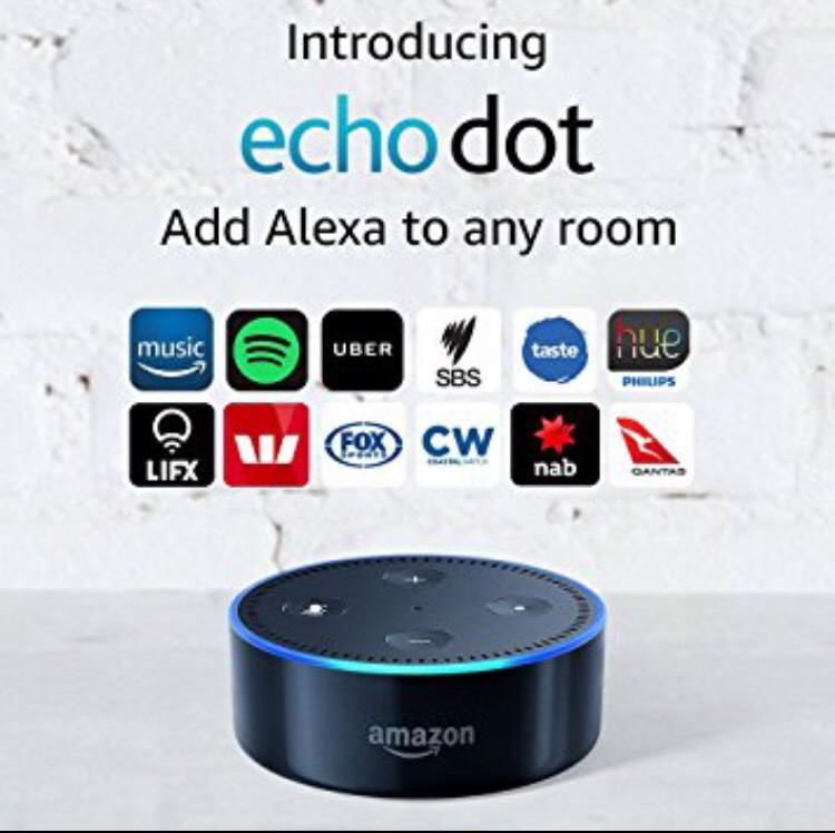Amazon Echo Dot 2nd Generation Wireless Smart Speaker with Alexa