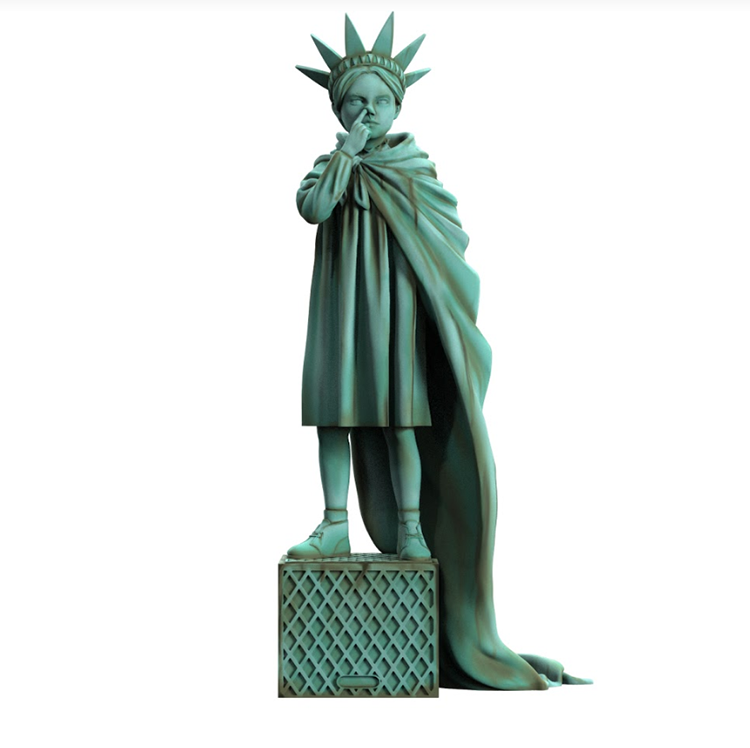Mighty Jaxx＊バンクシー＊LIBERTY GIRL＊banksy＊ Mighty jaxx Banksy Liberty Girl Polystone Art Toy Limited