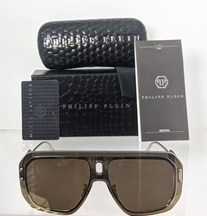 Pre-owned Philipp Plein Authentic  Sunglasses Spp 050 Col 300g Adventure Spp050 Frame In Gold