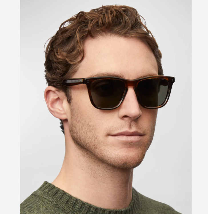 Pre-owned Oliver Peoples Lynes Polarized Sun Tuscany Tortoise /g-15 Polar Msrp $684 Rare In Gray