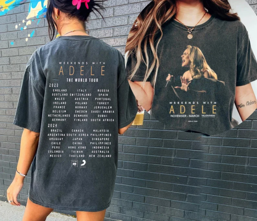Adele Vintage 30 CASSETTE Tour 2023 Shirt