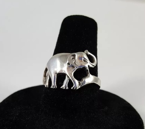 Sterling Silver 925 Elephant Ring Size 8.5