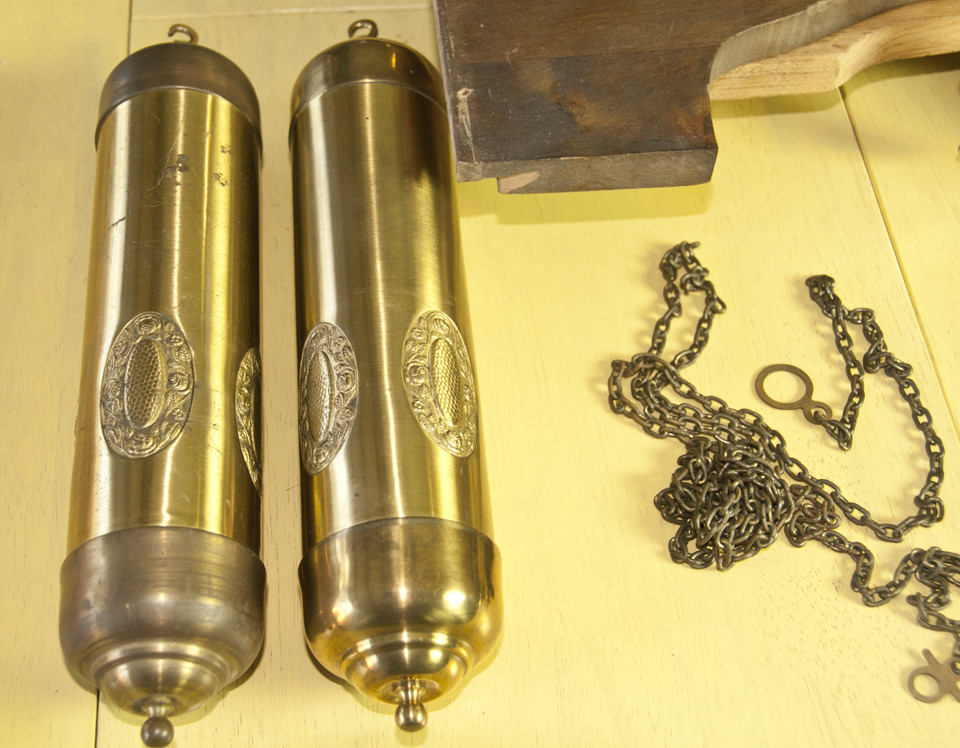 Gustav Becker Grandfather Clock Movement - Complete