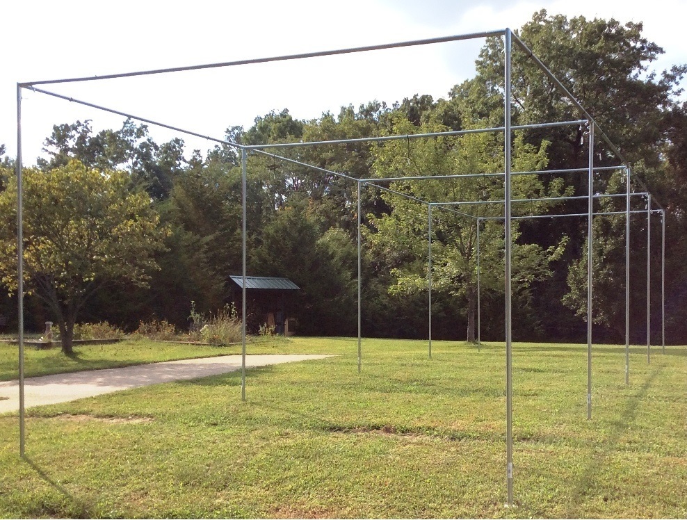 Batting Cage Frame Kit 10' x 12' x 40' EZ UP & DOWN Baseball Softball Frame Kit