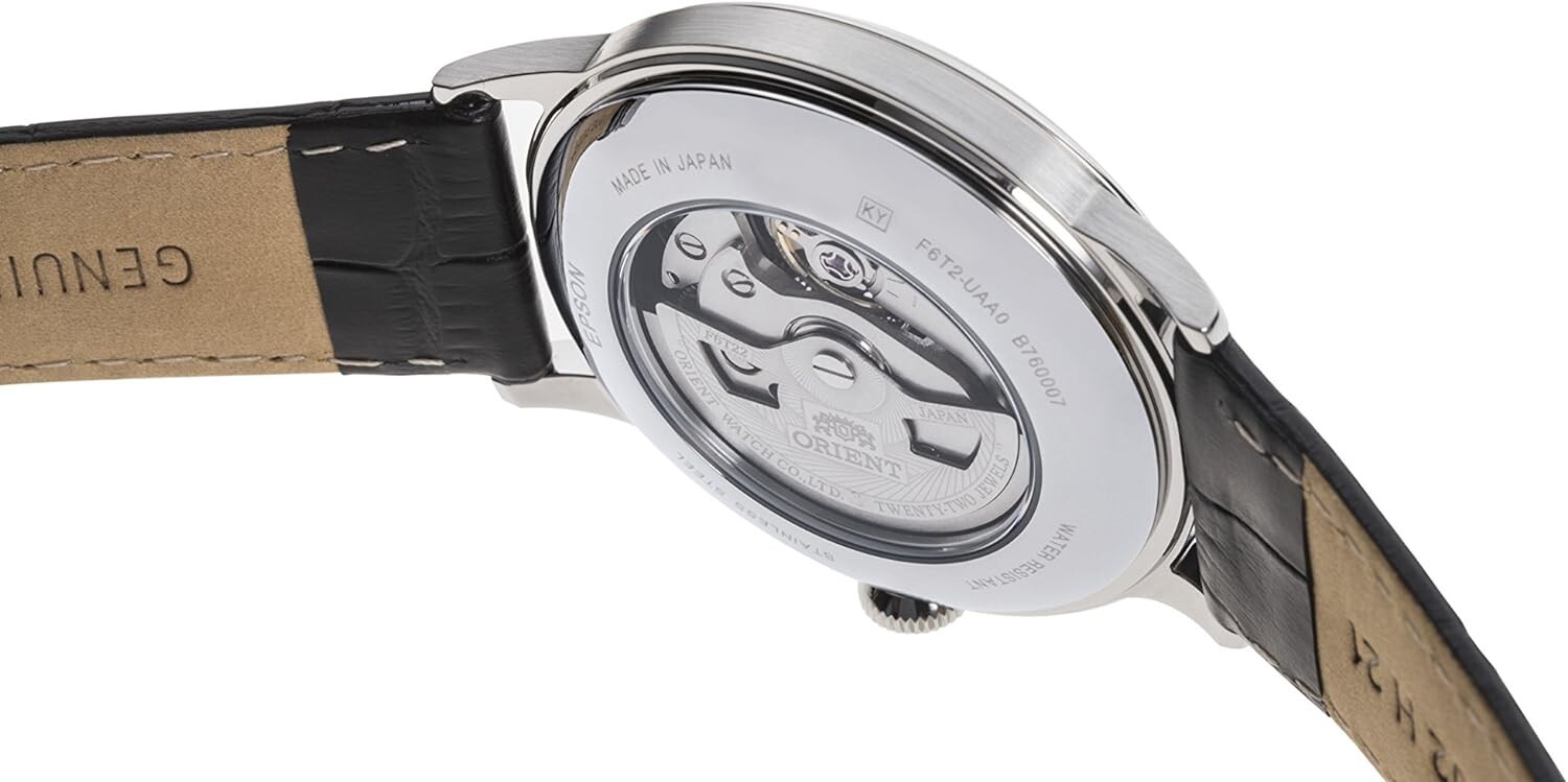 Pre-owned Orient Bambino Automatic Watch Mechanical Automatic Open Heart Rn-ag0007b Men's