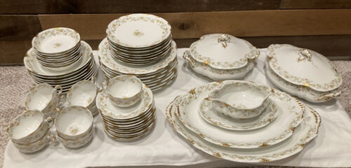 Rare Custom Pattern - 65 Piece - Haviland Limoges - Place Rare Custom Pattern - 65 Piece - Haviland Limoges - Place