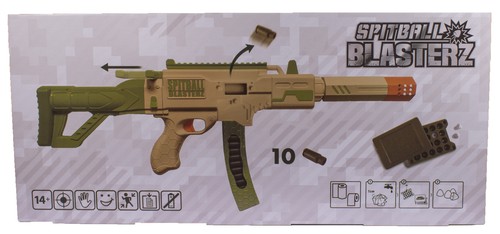 NEW! Spitball Blasterz Desert Storm Edition Spitball Shooter W/ Pack of Ammo!
