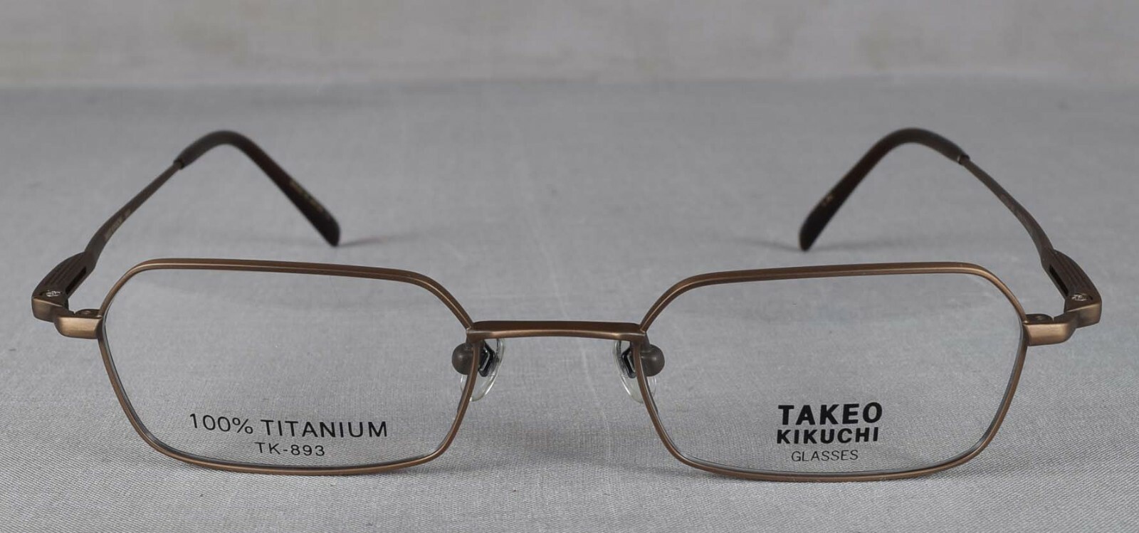 New TITANIUM TAKEO KIKUCHI EYEGLASS FRAME #893 matt gold