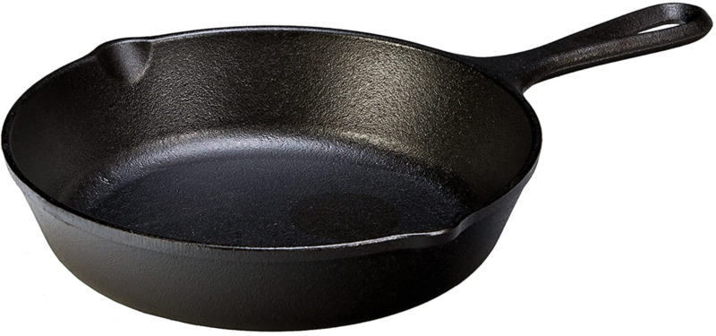 8 Inch Cast Iron Skillet Small Pre-Seasoned Stovetop Oven Frying Pan Cook Gift
