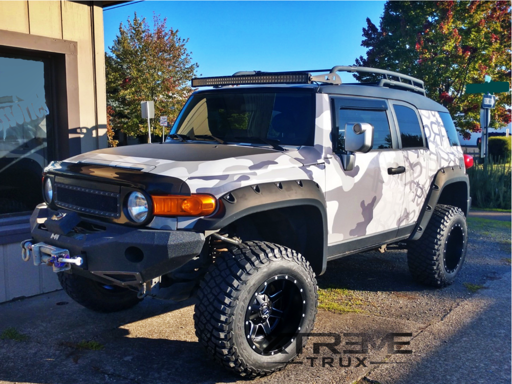 Textured Pocket Rivet Bolt Fender Flares Set For 0714 Toyota Fj