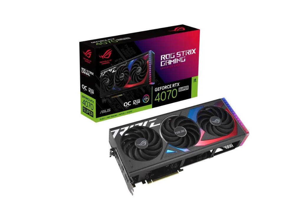 ASUS GeForce RTX 4070 SUPER ROG STRIX OC 12GB GDDR6X 192-bit ASUS GeForce RTX 4070 SUPER ROG STRIX OC 12GB GDDR6X 192-bit