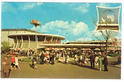 Schaefer Center postcard, unused, New York Worlds Fair 1964 [130F
