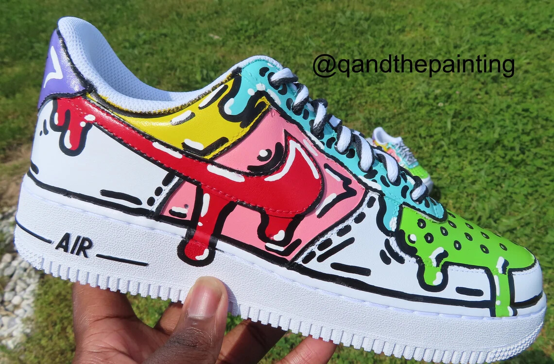 Supreme NIKE AIR FORCE 1 ペンシルアート ステフモリス Nike Supreme x Air Force 1 Low Box Logo - Speed Red for Sale